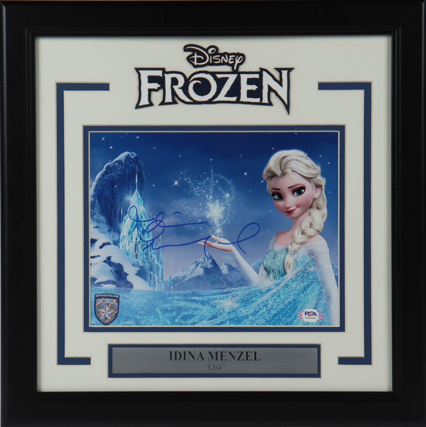Idina Menzel Signed "Frozen" 16x16 Custom Framed Photo Display (PSA COA) at PristineAuction.com Idina Menzel Signed "Frozen" 16x16 Custom Framed Photo Display (PSA COA) at PristineAuction.com