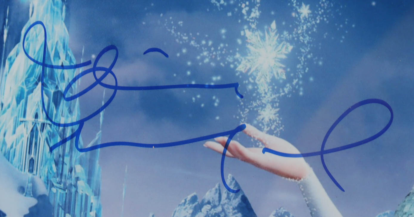Idina Menzel Signed "Frozen" 16x16 Custom Framed Photo Display (PSA COA) at PristineAuction.com Idina Menzel Signed "Frozen" 16x16 Custom Framed Photo Display (PSA COA) at PristineAuction.com
