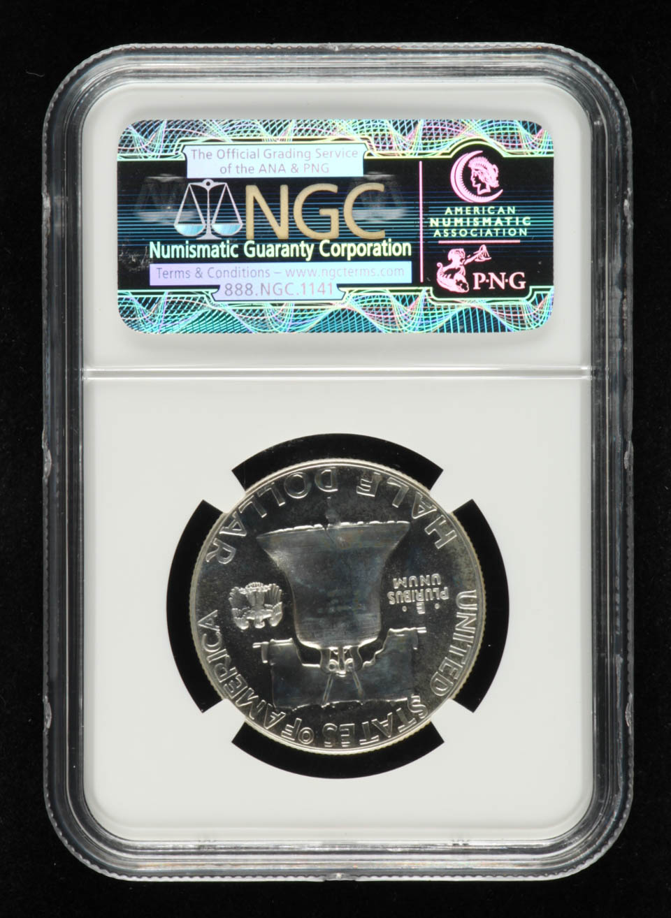 1956 Franklin Silver Half Dollar, Type 2 (NGC PF66) at PristineAuction.com 1956 Franklin Silver Half Dollar, Type 2 (NGC PF66) at PristineAuction.com