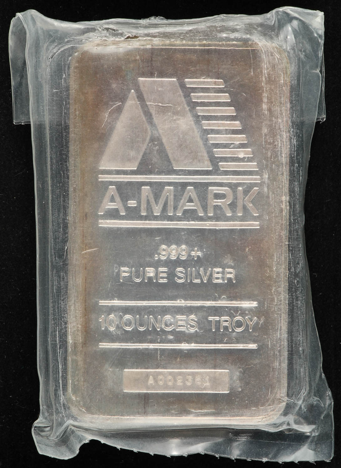 10 Troy Oz .999 Fine Silver A-Mark Bullion Bar at PristineAuction.com 10 Troy Oz .999 Fine Silver A-Mark Bullion Bar at PristineAuction.com