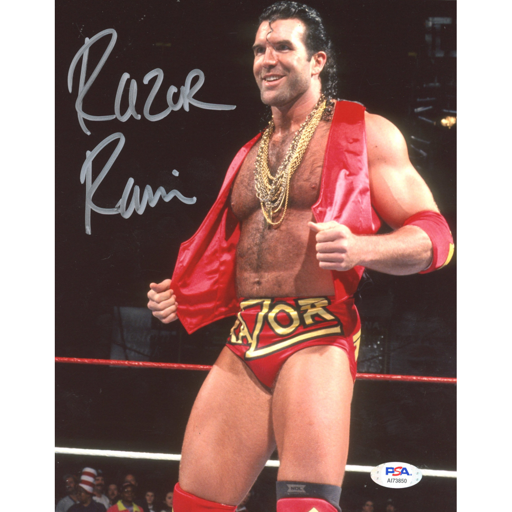 Razor Ramon Signed WWE 8x10 Photo (PSA) | Pristine Auction