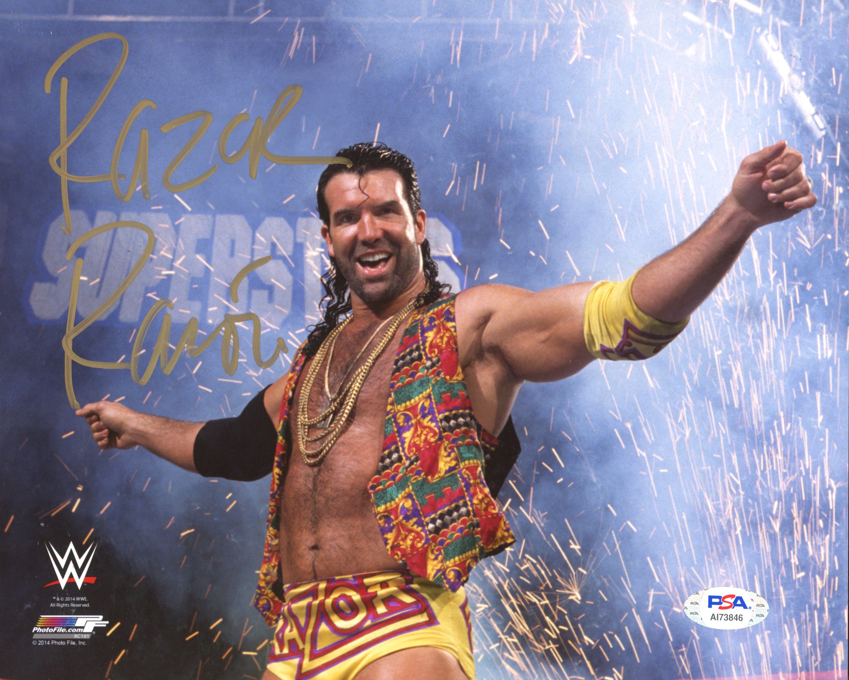 Wwe Razor Romon Razor Ramon Signed WWE 8x10 Photo (PSA COA) | Pristine Auction