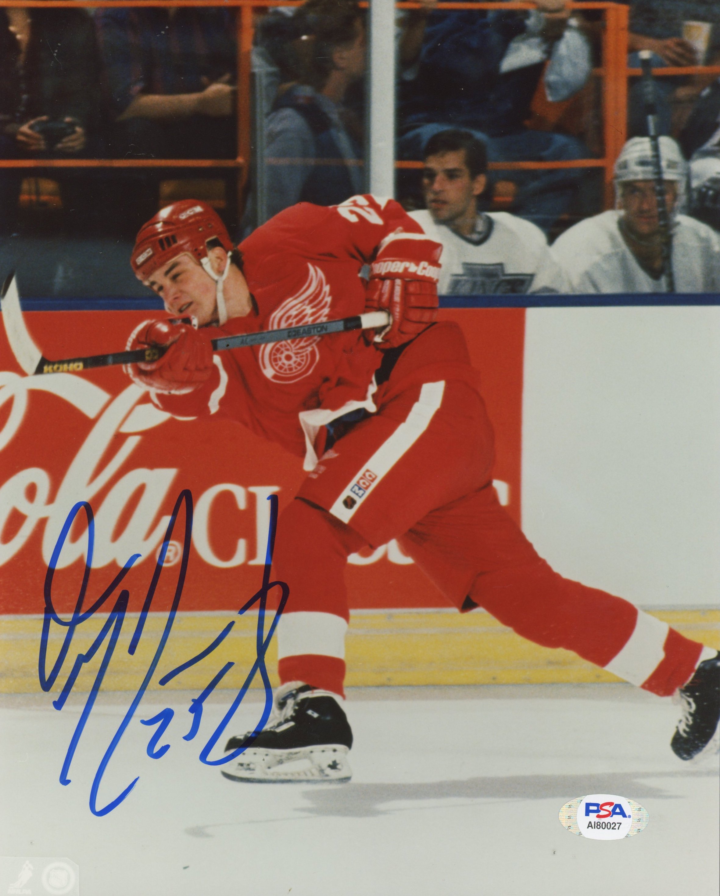 Darren McCarty Signed Red Wings 8x10 Photo (PSA COA) at PristineAuction.com Darren McCarty Signed Red Wings 8x10 Photo (PSA COA) at PristineAuction.com