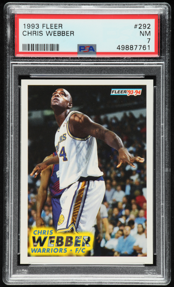 Chris Webber 1993-94 Fleer #292 RC (PSA 7) at PristineAuction.com Chris Webber 1993-94 Fleer #292 RC (PSA 7) at PristineAuction.com