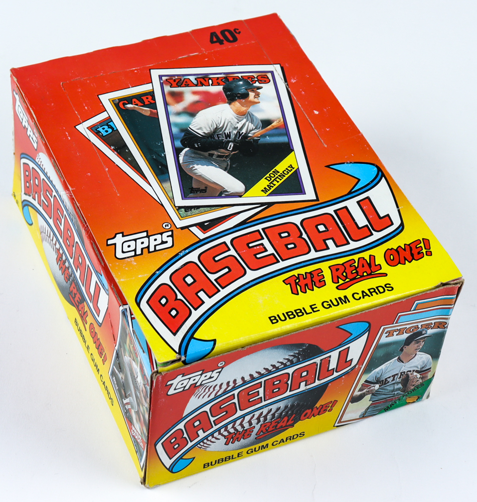 1988 Topps "The Real One" Bubble Gum Baseball Cards Box with (36) Packs at PristineAuction.com 1988 Topps "The Real One" Bubble Gum Baseball Cards Box with (36) Packs at PristineAuction.com