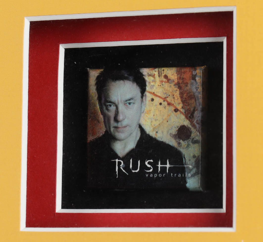 Alex Lifeson, Neil Peart, & Geddy Lee Signed "Rush" 36x38 Custom Framed Display (PSA LOA) (See Description) at PristineAuction.com Alex Lifeson, Neil Peart, & Geddy Lee Signed "Rush" 36x38 Custom Framed Display (PSA LOA) (See Description) at PristineAuction.com