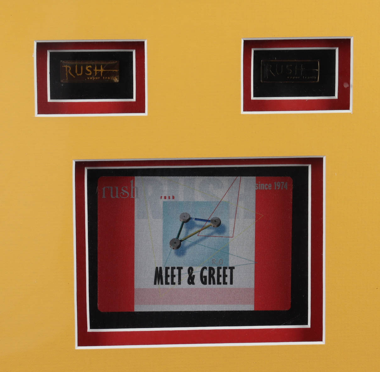 Alex Lifeson, Neil Peart, & Geddy Lee Signed "Rush" 36x38 Custom Framed Display (PSA LOA) (See Description) at PristineAuction.com Alex Lifeson, Neil Peart, & Geddy Lee Signed "Rush" 36x38 Custom Framed Display (PSA LOA) (See Description) at PristineAuction.com