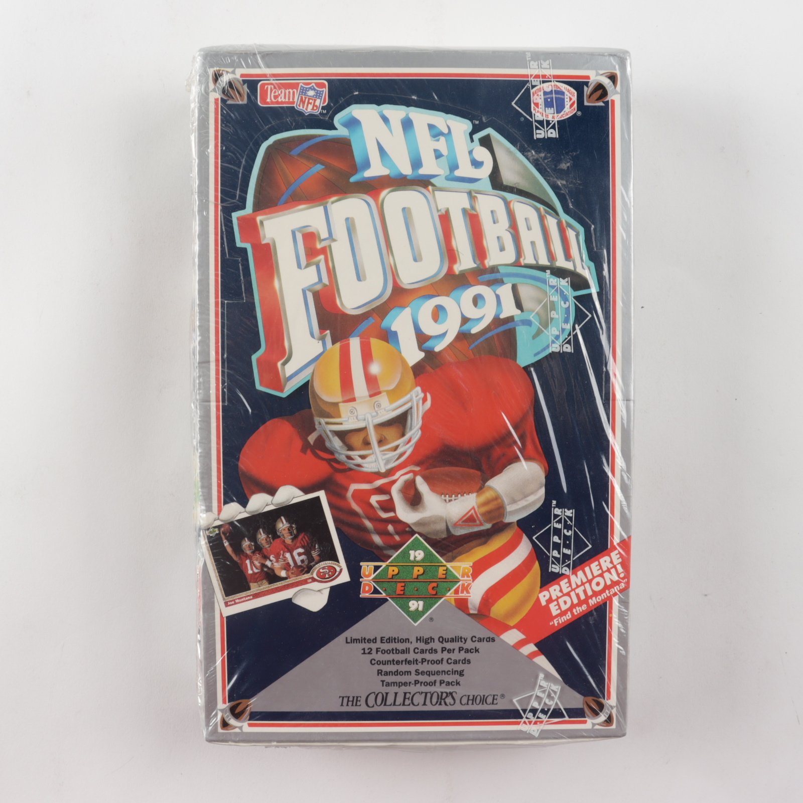 1991 Edition Upper Deck NFL Football Box of (36) Packs at PristineAuction.com 1991 Edition Upper Deck NFL Football Box of (36) Packs at PristineAuction.com