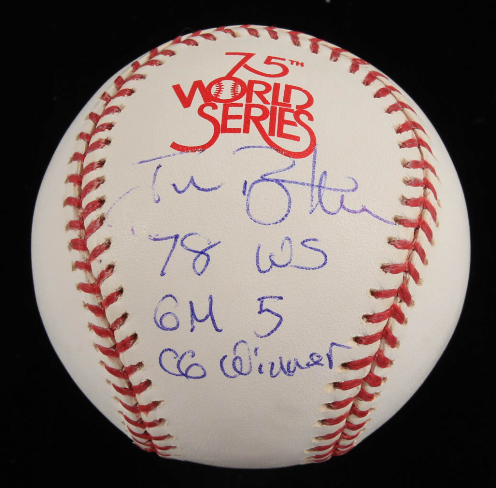 Jim Beattie Signed 1978 World Series Baseball Inscribed "'78 WS GM 5 CG Winner" (Real Deal COA