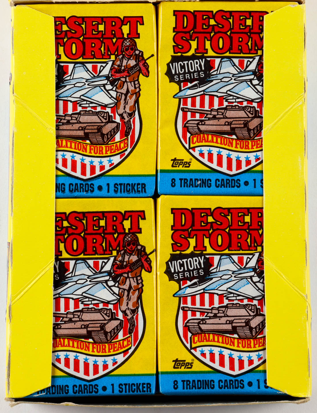 1991 Topps Desert Storm Series 1 Trading Card Box with (36) Packs at PristineAuction.com 1991 Topps Desert Storm Series 1 Trading Card Box with (36) Packs at PristineAuction.com