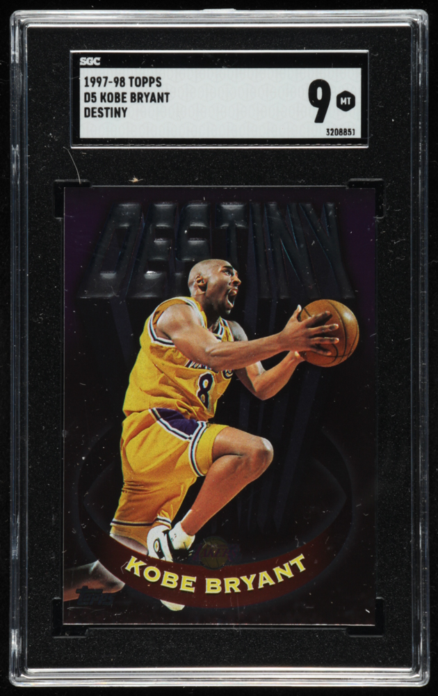 Kobe Bryant 1997-98 Topps Chrome Destiny #D5 (SGC 9) at PristineAuction.com Kobe Bryant 1997-98 Topps Chrome Destiny #D5 (SGC 9) at PristineAuction.com