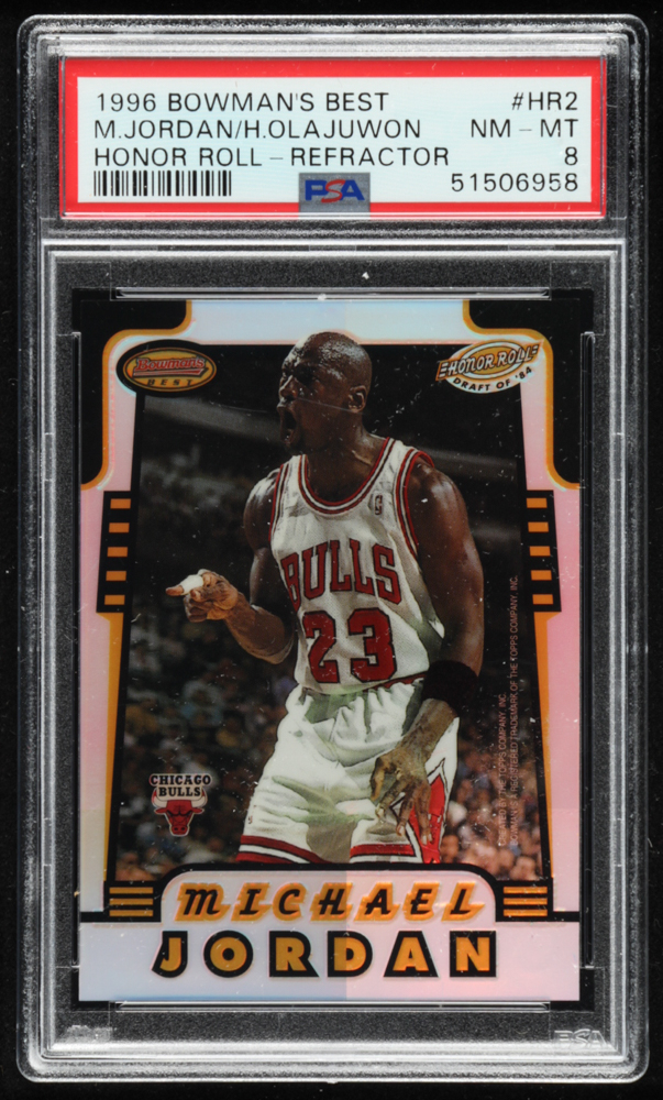 Michael Jordan / Hakeem Olajuwon 199697 Bowman's Best Honor Roll