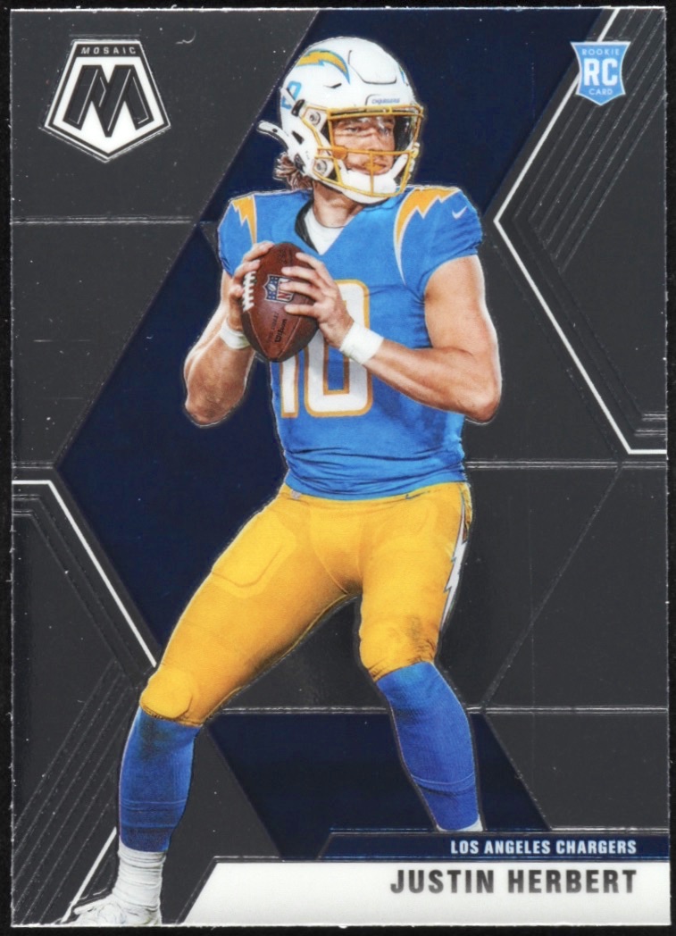 Justin Herbert 2020 Panini Mosaic #204 RC at PristineAuction.com Justin Herbert 2020 Panini Mosaic #204 RC at PristineAuction.com