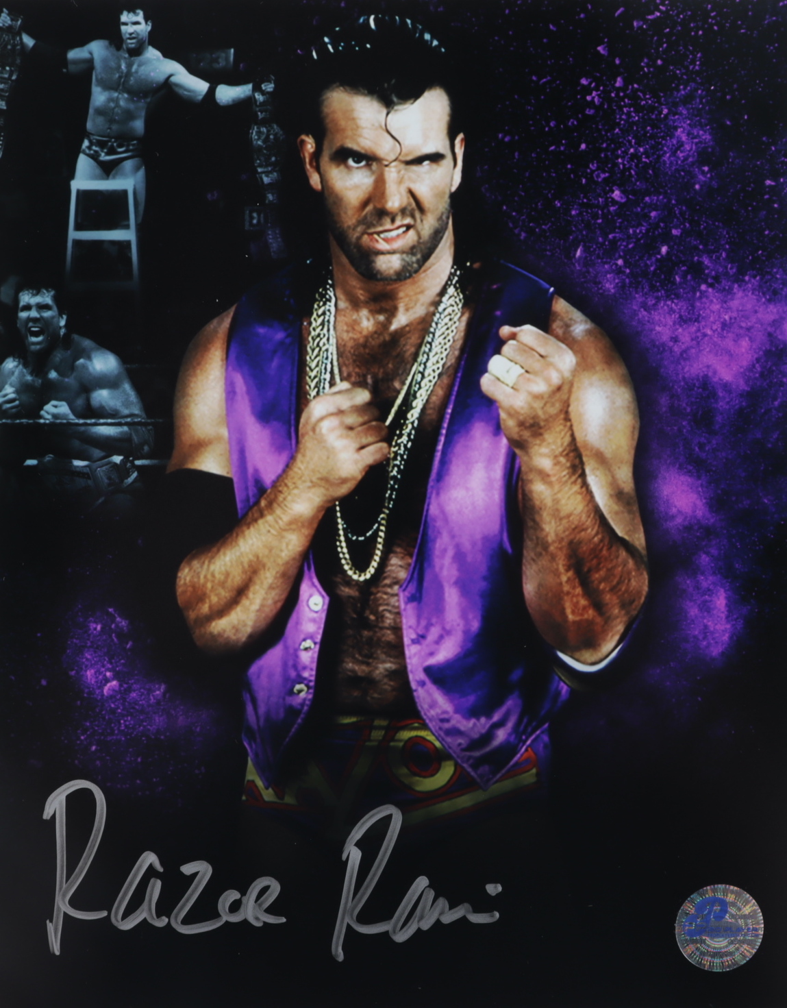Razor Ramon Autograph Razor Ramon Signed WWE 8x10 Photo (Pro Player Hologram) | Pristine Auction