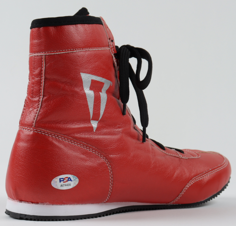 Mike Tyson Signed Title Boxing Shoe (PSA COA) Pristine Auction