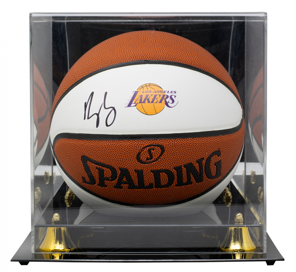 Kyle Kuzma Signed Lakers Logo Basketball With Display Case (Beckett