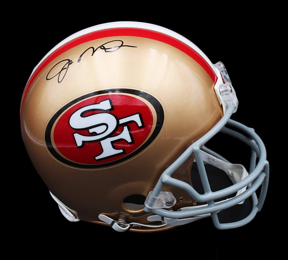 Joe Montana Signed 49ers Full-Size Authentic On-Field Helmet (Radtke) at PristineAuction.com Joe Montana Signed 49ers Full-Size Authentic On-Field Helmet (Radtke) at PristineAuction.com
