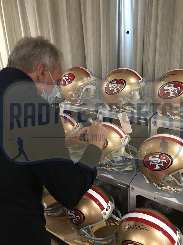 Joe Montana Signed 49ers Full-Size Authentic On-Field Helmet (Radtke) at PristineAuction.com Joe Montana Signed 49ers Full-Size Authentic On-Field Helmet (Radtke) at PristineAuction.com