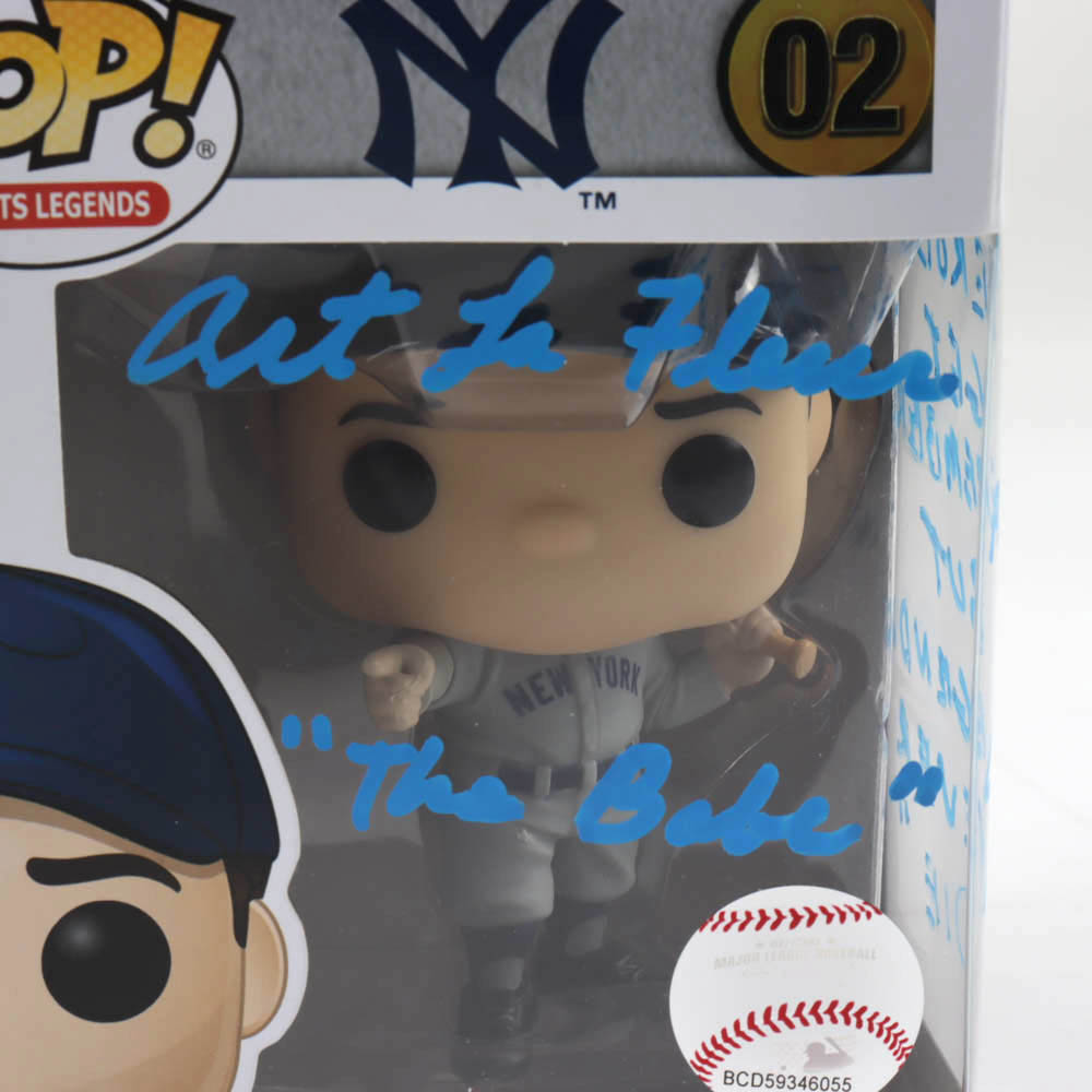 Art LaFleur Signed Yankees #02 Babe Ruth Funko Pop! Vinyl Figure With ...
