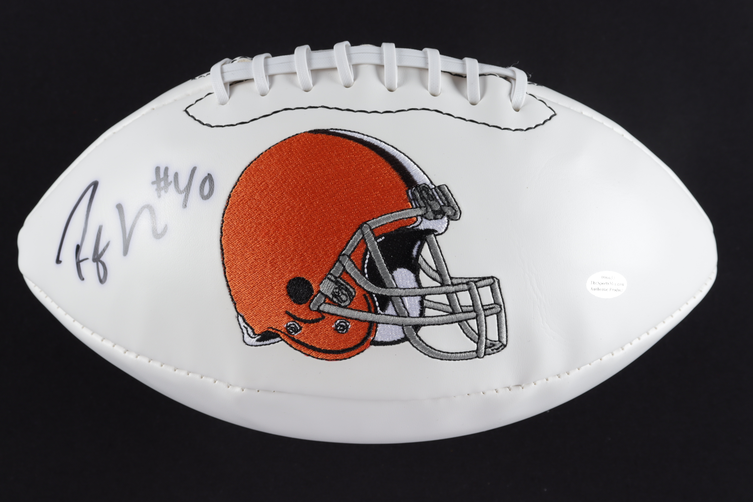 Peyton Hillis Signed Browns Logo Football (The Sports Mix COA) at PristineAuction.com Peyton Hillis Signed Browns Logo Football (The Sports Mix COA) at PristineAuction.com