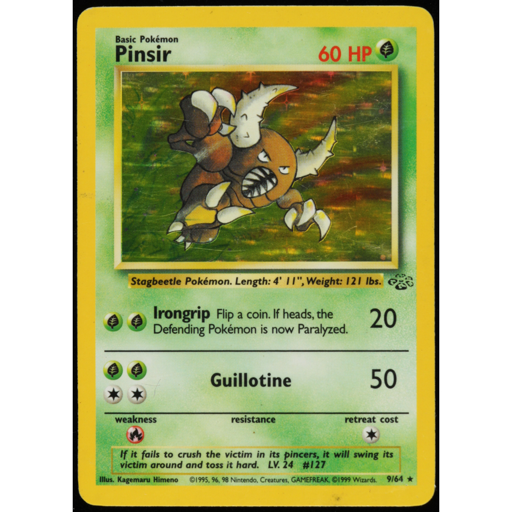 Pinsir 1999 Pokemon Jungle 9 HOLO Pristine Auction