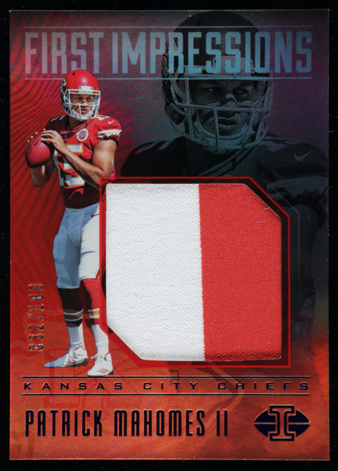 Patrick Mahomes II 2017 Panini Illusions First Impressions Memorabilia Blue #7 RC at PristineAuction.com Patrick Mahomes II 2017 Panini Illusions First Impressions Memorabilia Blue #7 RC at PristineAuction.com