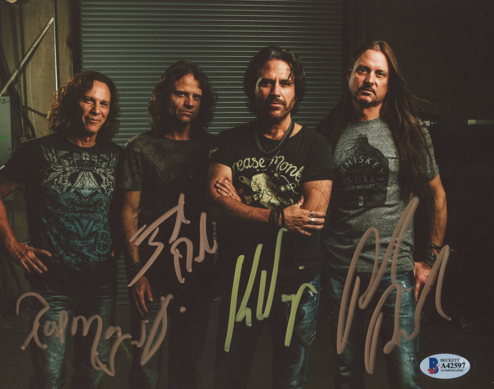 Winger 8x10 Photo Signed By Kip Winger, Reb Beach, Rod and