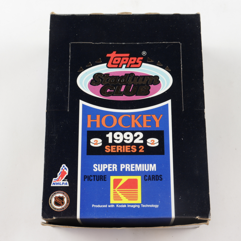1992-93 Topps Stadium Club Series 2 Hockey Card Box with (36) Packs at PristineAuction.com