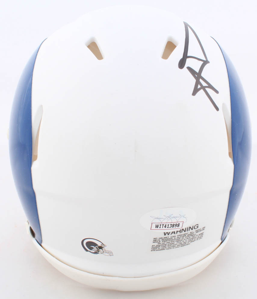 Aaron Donald Signed Rams AMP Alternate Speed Mini Helmet (JSA COA) at PristineAuction.com Aaron Donald Signed Rams AMP Alternate Speed Mini Helmet (JSA COA) at PristineAuction.com