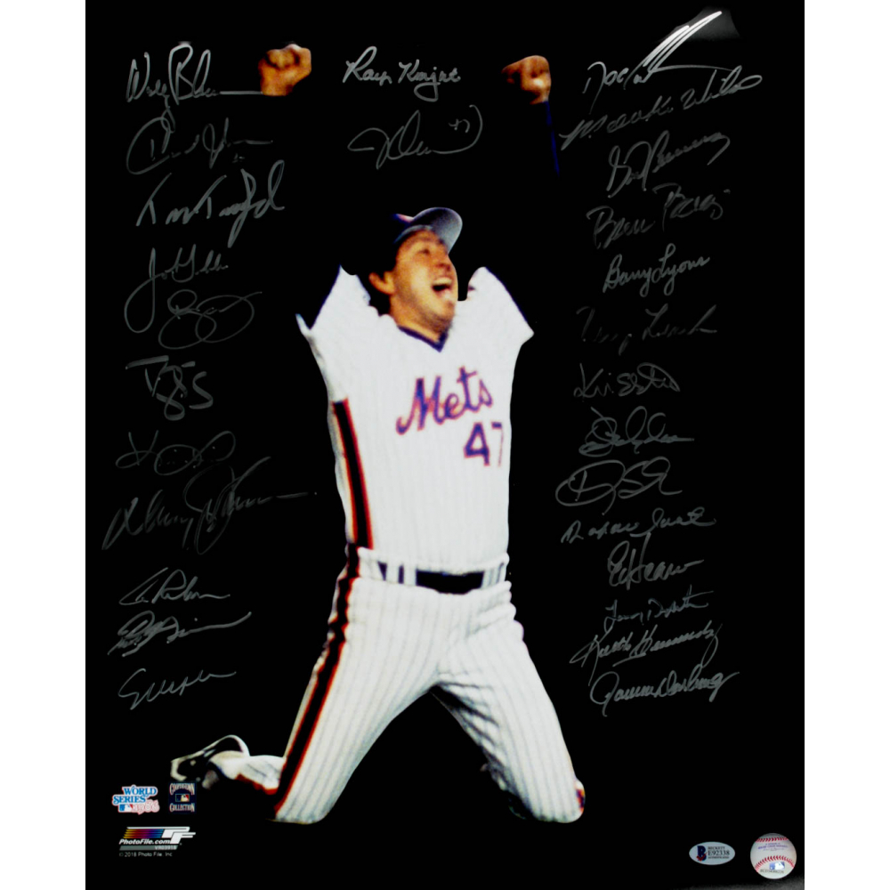 1986 Mets 16x20 Photo Team-Signed by (27) with Wally Backman, Howard ...