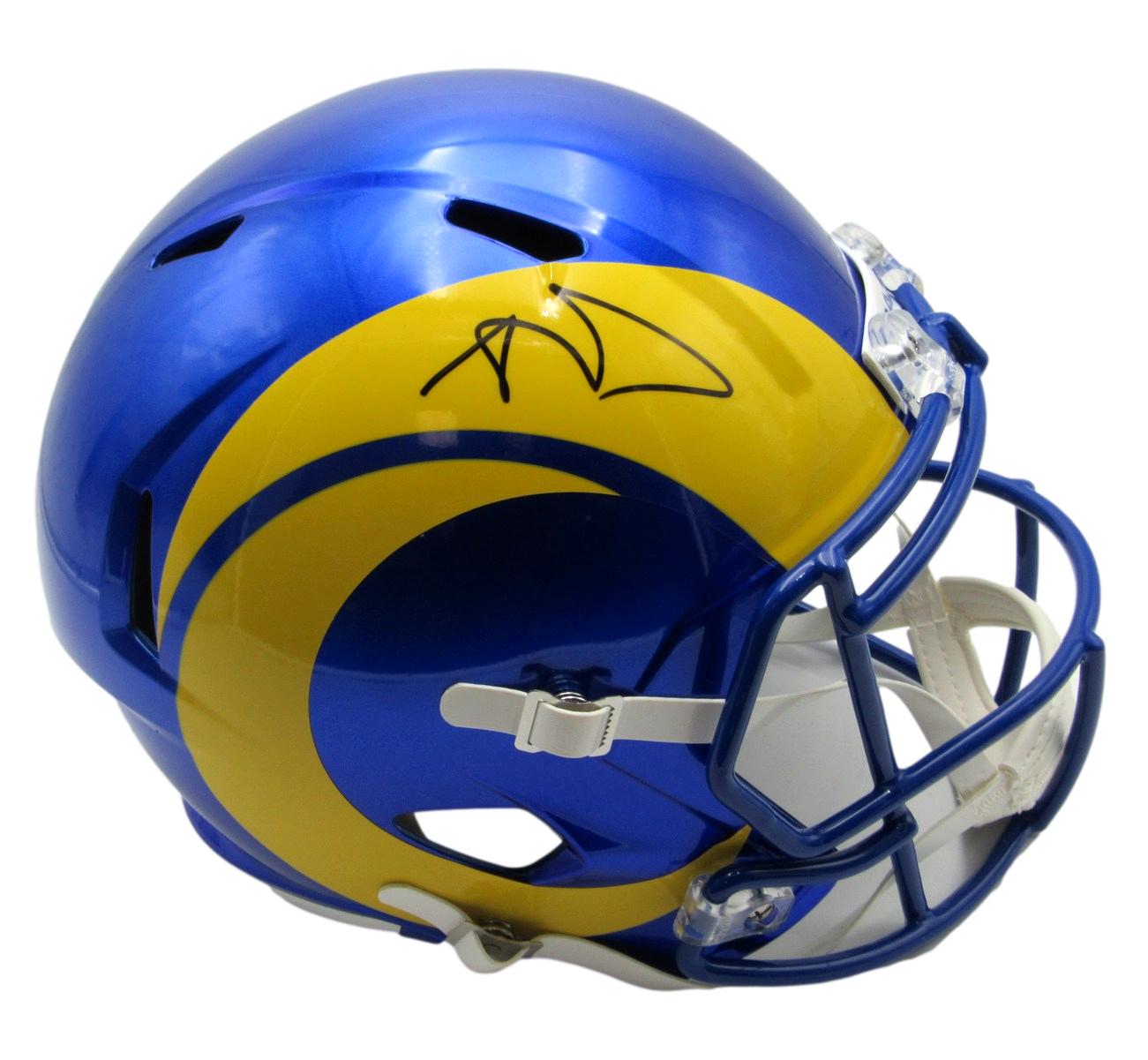 Aaron Donald Signed Rams Full-Size Speed Helmet (JSA COA) at PristineAuction.com Aaron Donald Signed Rams Full-Size Speed Helmet (JSA COA) at PristineAuction.com