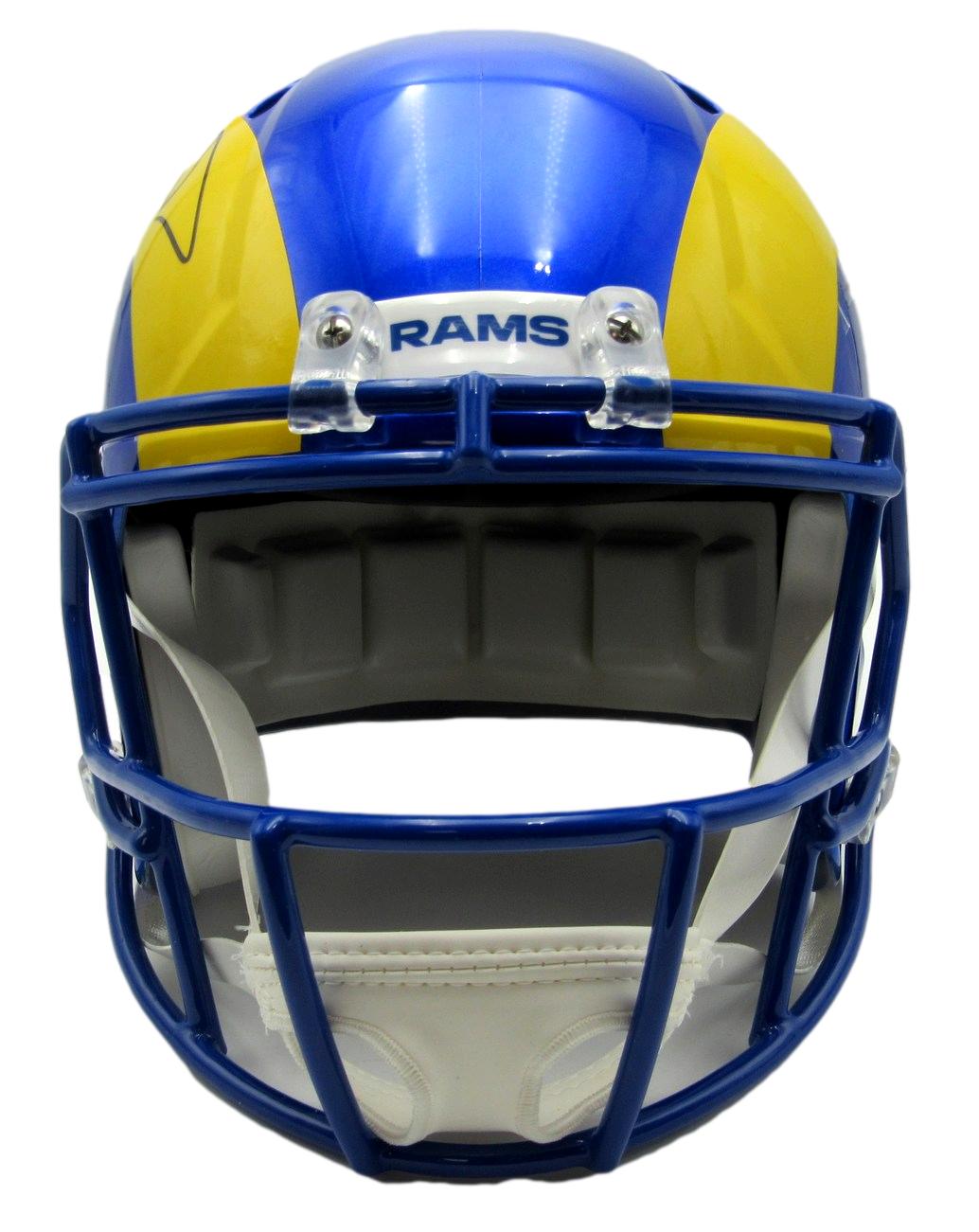 Aaron Donald Signed Rams Full-Size Speed Helmet (JSA COA) at PristineAuction.com Aaron Donald Signed Rams Full-Size Speed Helmet (JSA COA) at PristineAuction.com