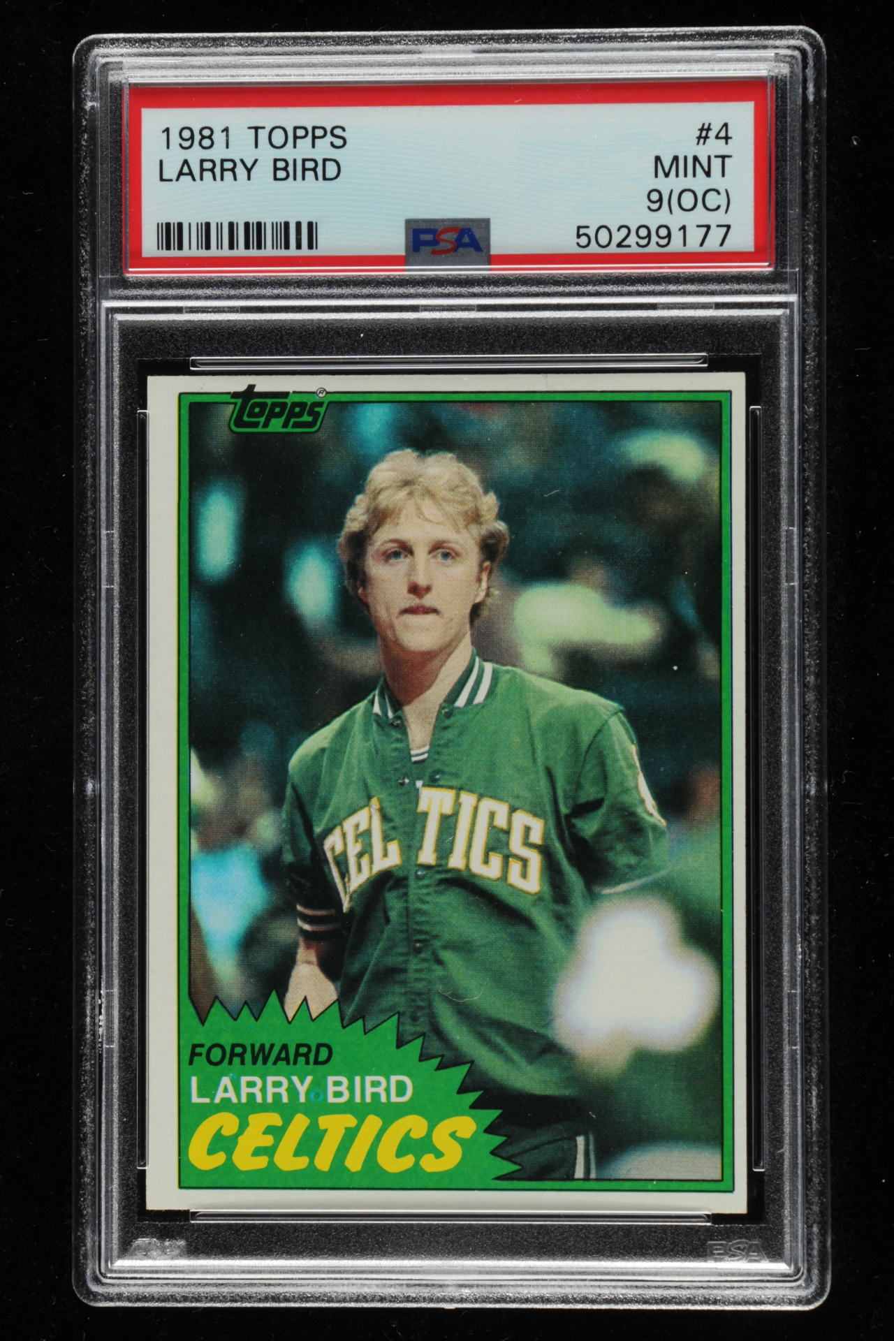 Larry Bird 1981-82 Topps #4 (PSA 9) (OC) at PristineAuction.com Larry Bird 1981-82 Topps #4 (PSA 9) (OC) at PristineAuction.com