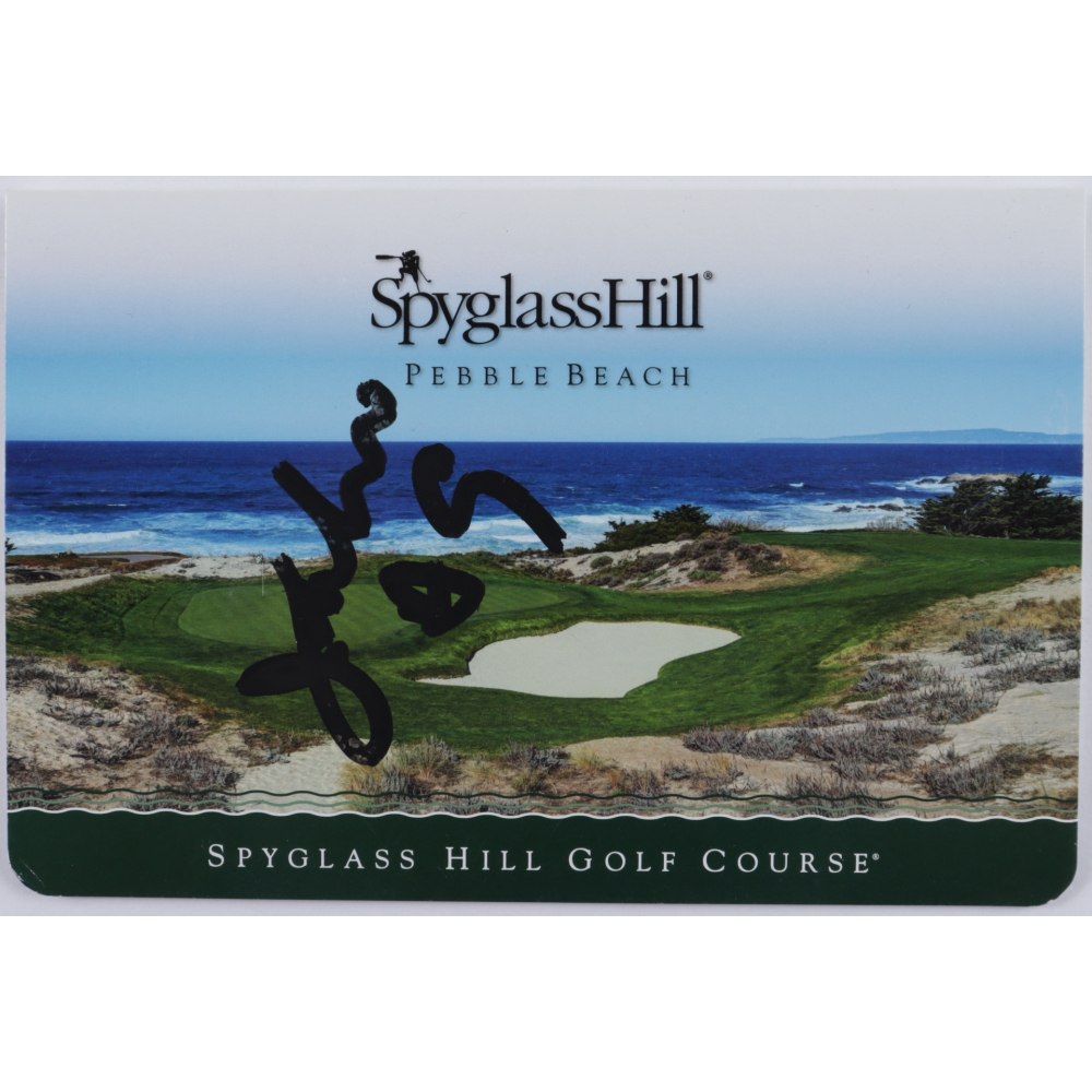 Jim McMahon Signed 2017 Spyglass Hill Pebble Beach Golf Scorecard (JSA ...