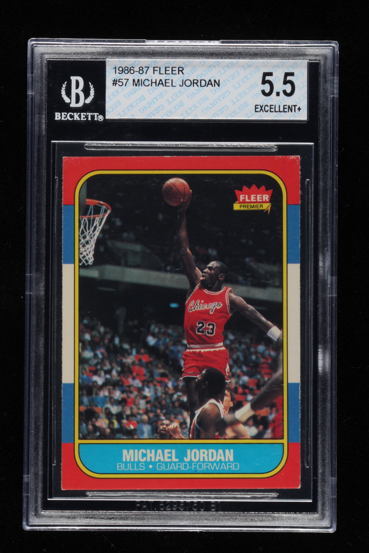 Michael Jordan 1986-87 Fleer #57 RC (BGS 5.5) at PristineAuction.com Michael Jordan 1986-87 Fleer #57 RC (BGS 5.5) at PristineAuction.com