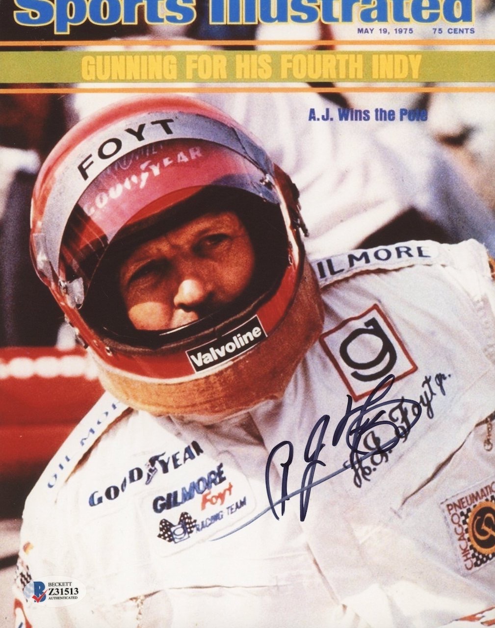A.J. Foyt Signed 8x10 Photo (Beckett COA) at PristineAuction.com A.J. Foyt Signed 8x10 Photo (Beckett COA) at PristineAuction.com