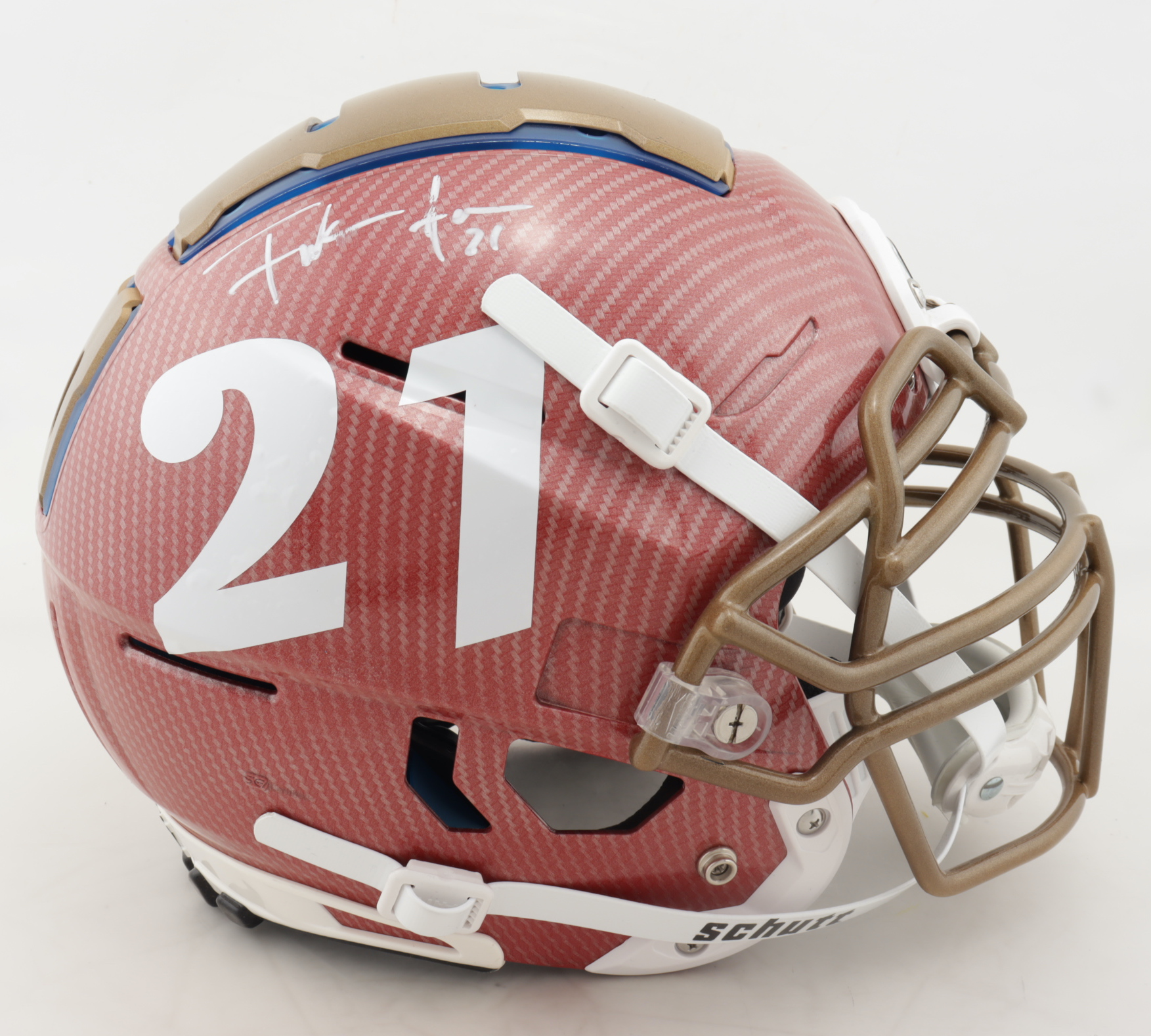 Frank Gore Signed Full-Size Authentic On-Field Hydro-Dipped F7 Helmet (JSA COA) at PristineAuction.com Frank Gore Signed Full-Size Authentic On-Field Hydro-Dipped F7 Helmet (JSA COA) at PristineAuction.com
