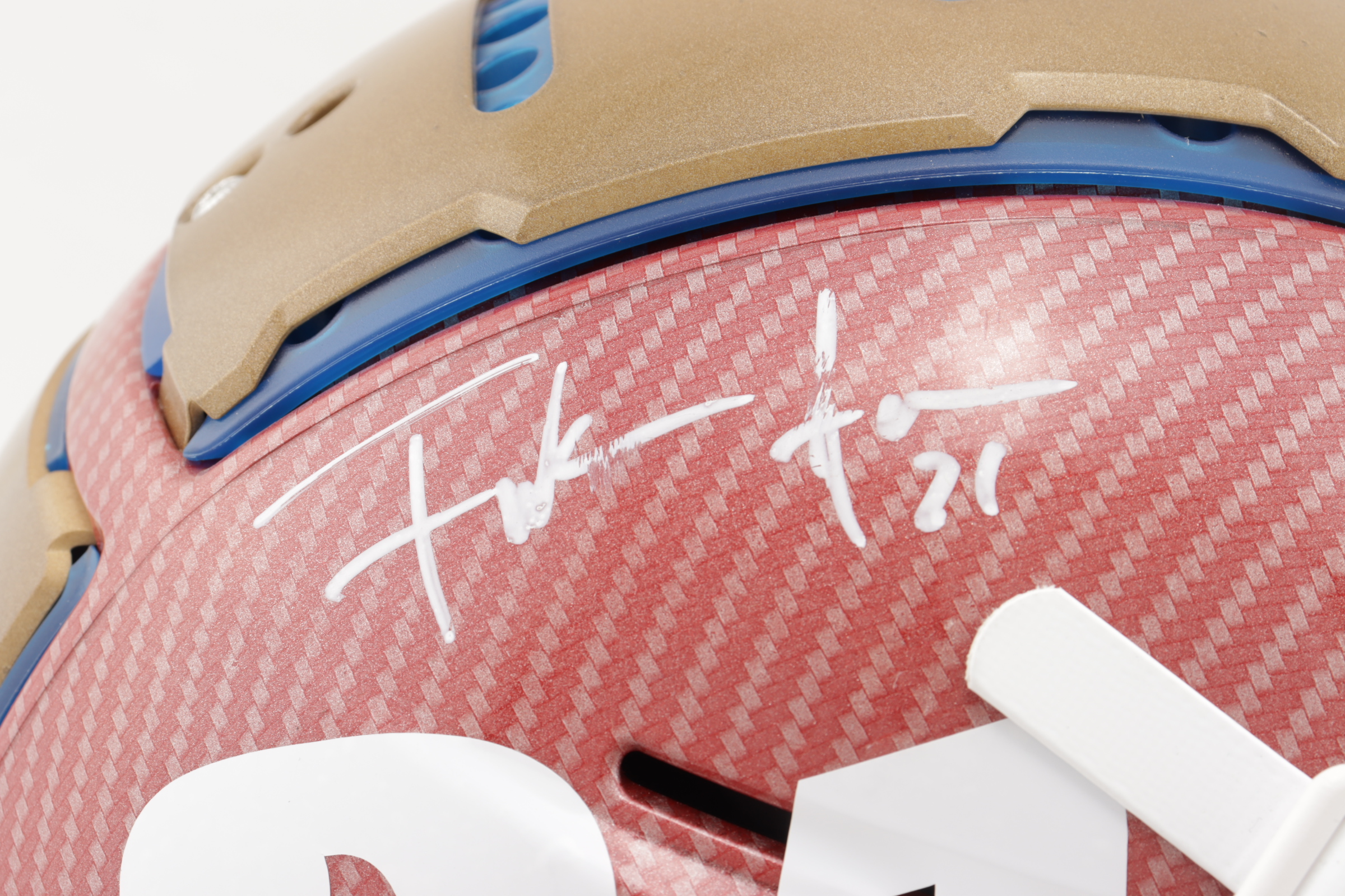 Frank Gore Signed Full-Size Authentic On-Field Hydro-Dipped F7 Helmet (JSA COA) at PristineAuction.com Frank Gore Signed Full-Size Authentic On-Field Hydro-Dipped F7 Helmet (JSA COA) at PristineAuction.com