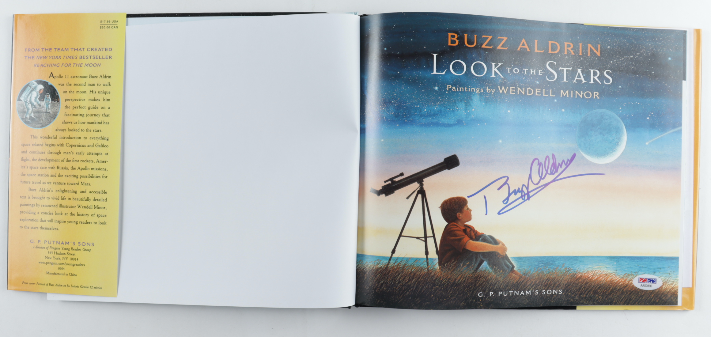 Buzz Aldrin Signed "Look To The Stars" Hardcover Book (PSA) at PristineAuction.com Buzz Aldrin Signed "Look To The Stars" Hardcover Book (PSA) at PristineAuction.com