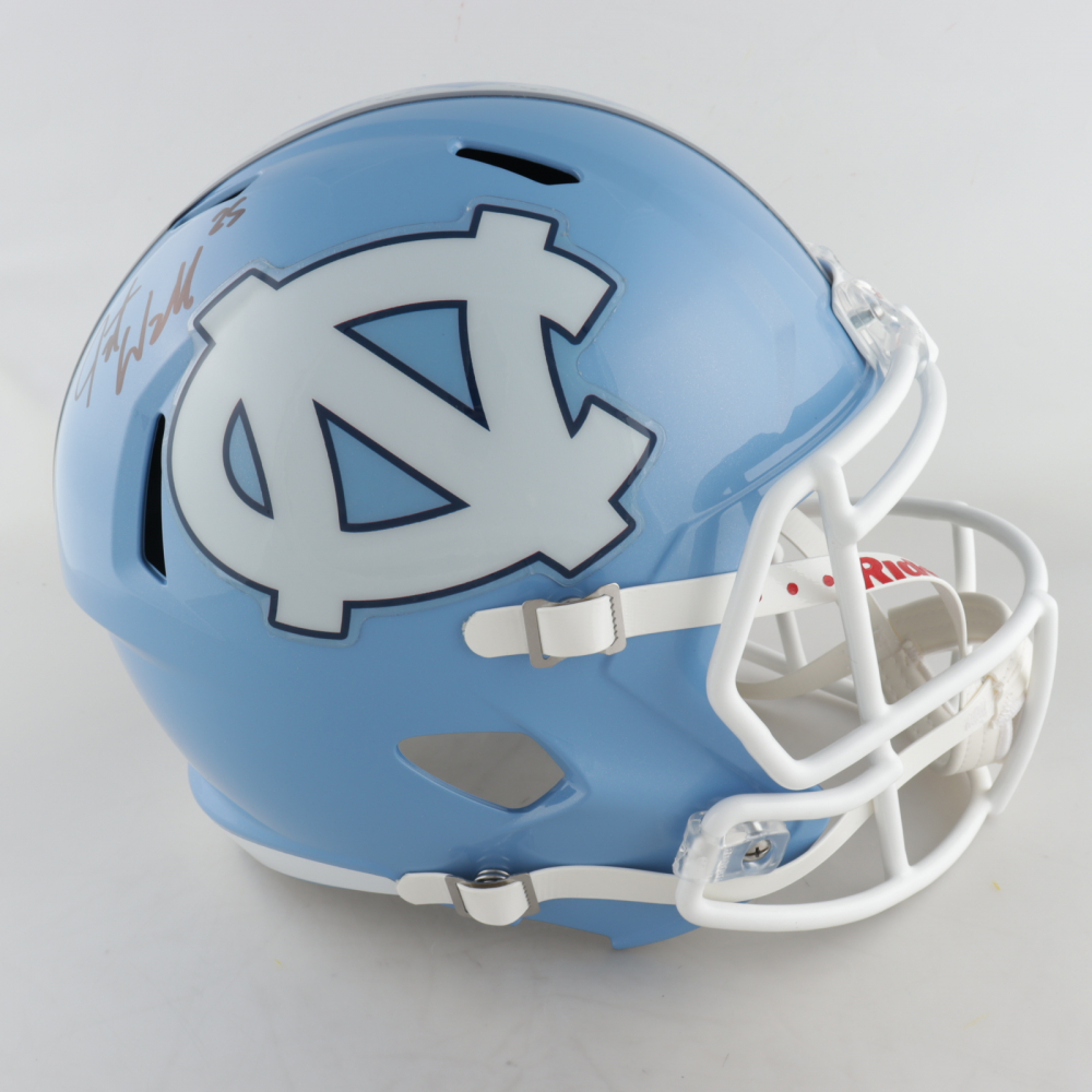 NCAA North Carolina Tar Heels Full Size Speed Replica Helmet - Blue Medium Display Helmet