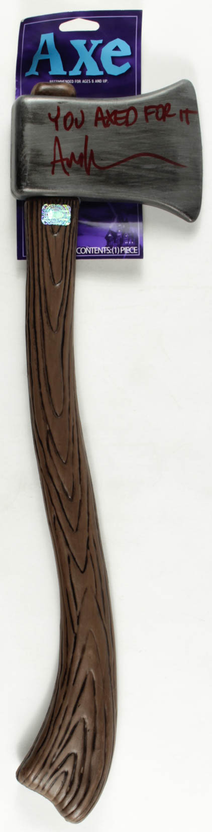 Ari Lehman Signed "Friday the 13th" Prop Replica Axe Inscribed "You Axed For It" (Lehman Hologram) at PristineAuction.com Ari Lehman Signed "Friday the 13th" Prop Replica Axe Inscribed "You Axed For It" (Lehman Hologram) at PristineAuction.com