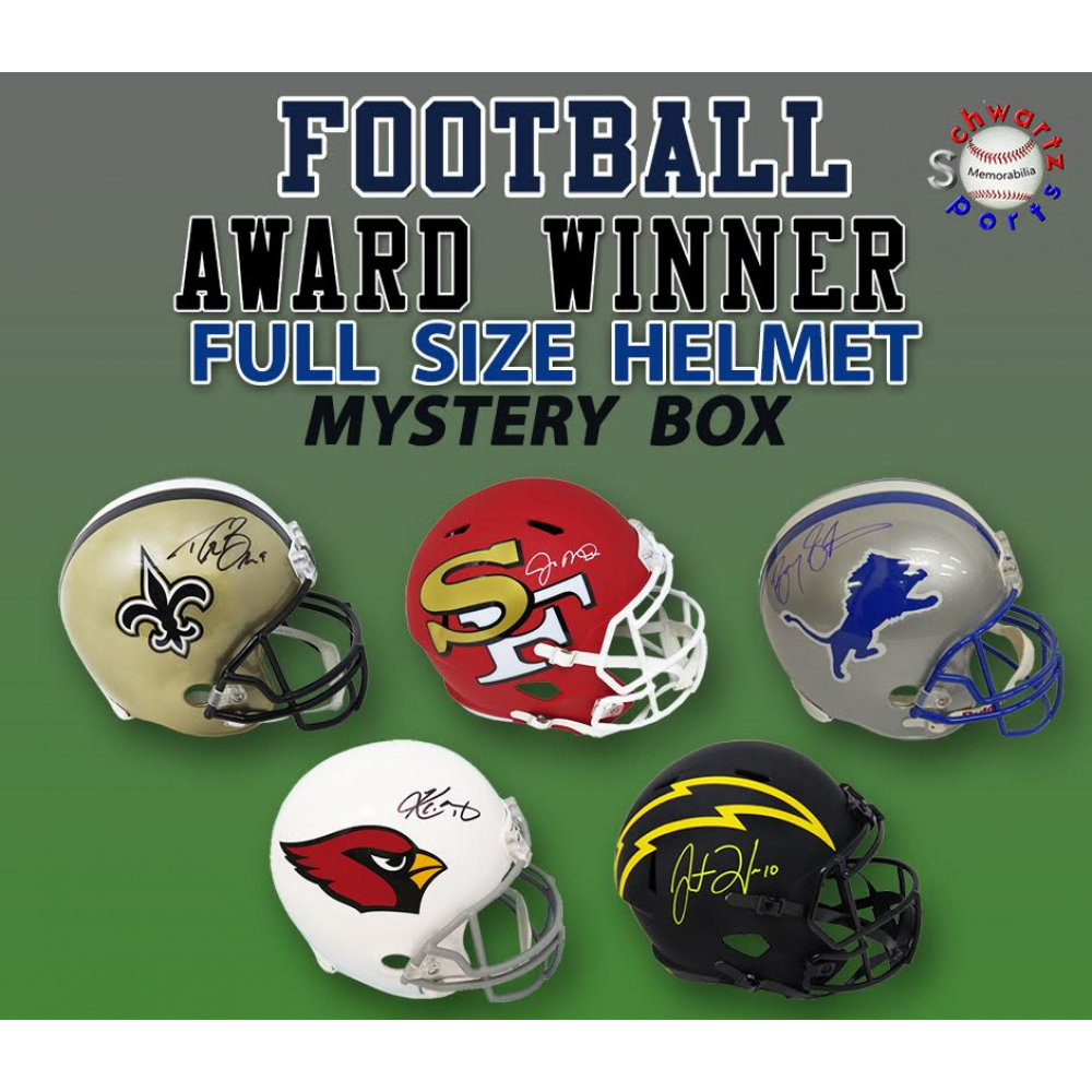 Schwartz Sports Football Award Winner Signed FullSize Helmet Mystery