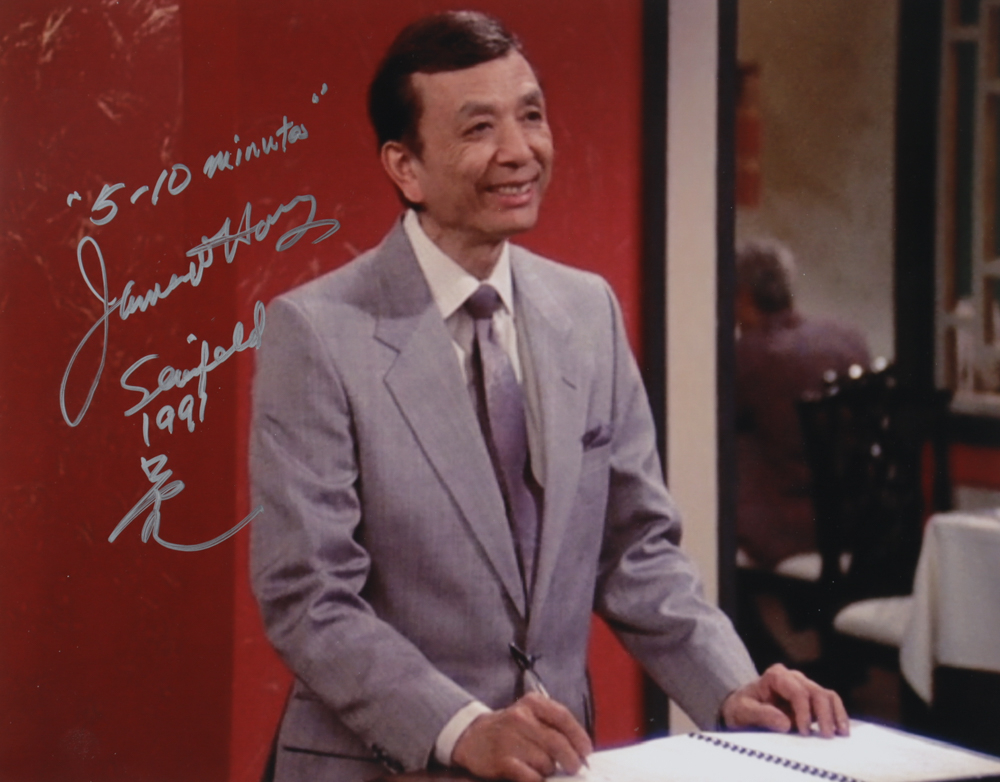 James Hong Signed "Seinfeld" 11x14 Photo Inscribed "Seinfeld 1991" & "510 Minutes