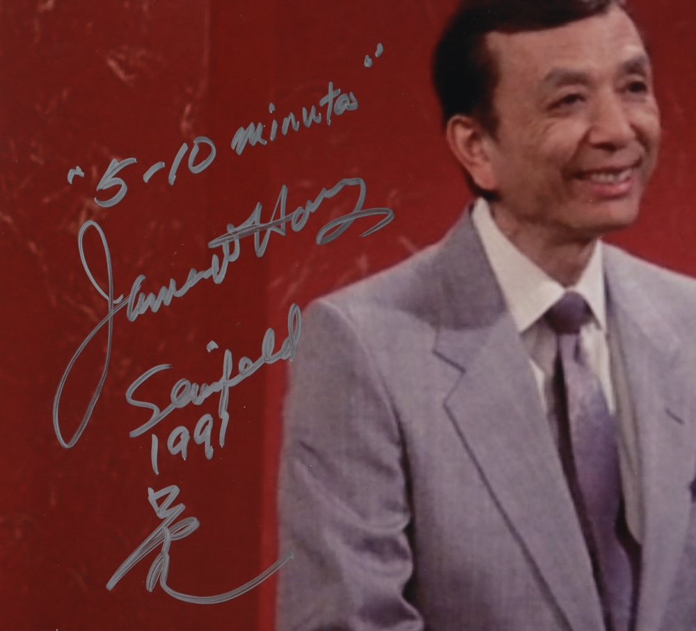 James Hong Signed "Seinfeld" 11x14 Photo Inscribed "Seinfeld 1991" & "5