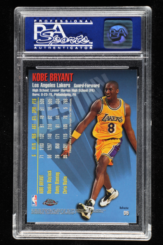 KOBE BRYANT 1998 TOPPS REFRACTOR DESTINY