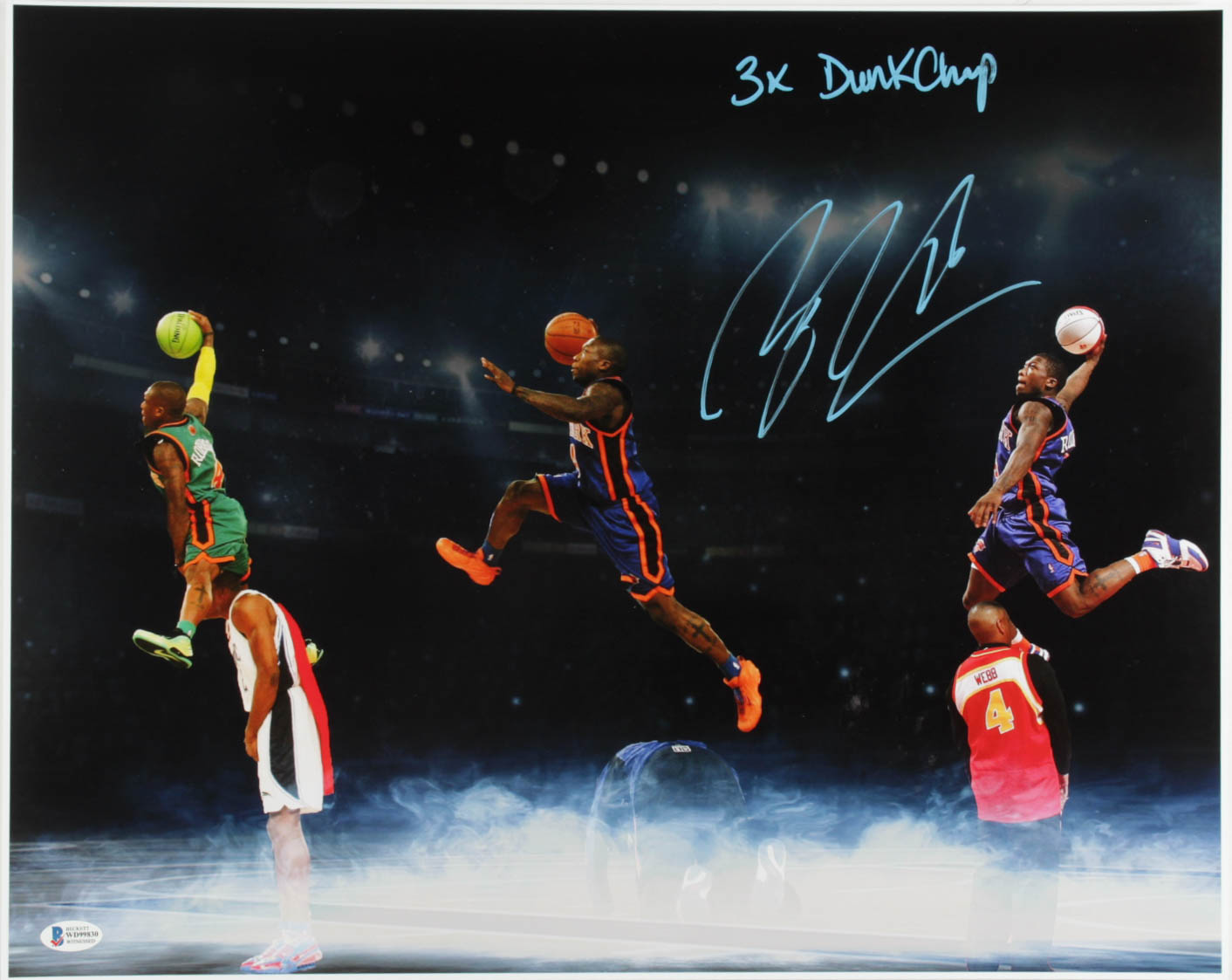 Nate Robinson Signed Knicks 16x20 Photo Inscribed "3x Dunk Champ" (Beckett COA) at PristineAuction.com Nate Robinson Signed Knicks 16x20 Photo Inscribed "3x Dunk Champ" (Beckett COA) at PristineAuction.com