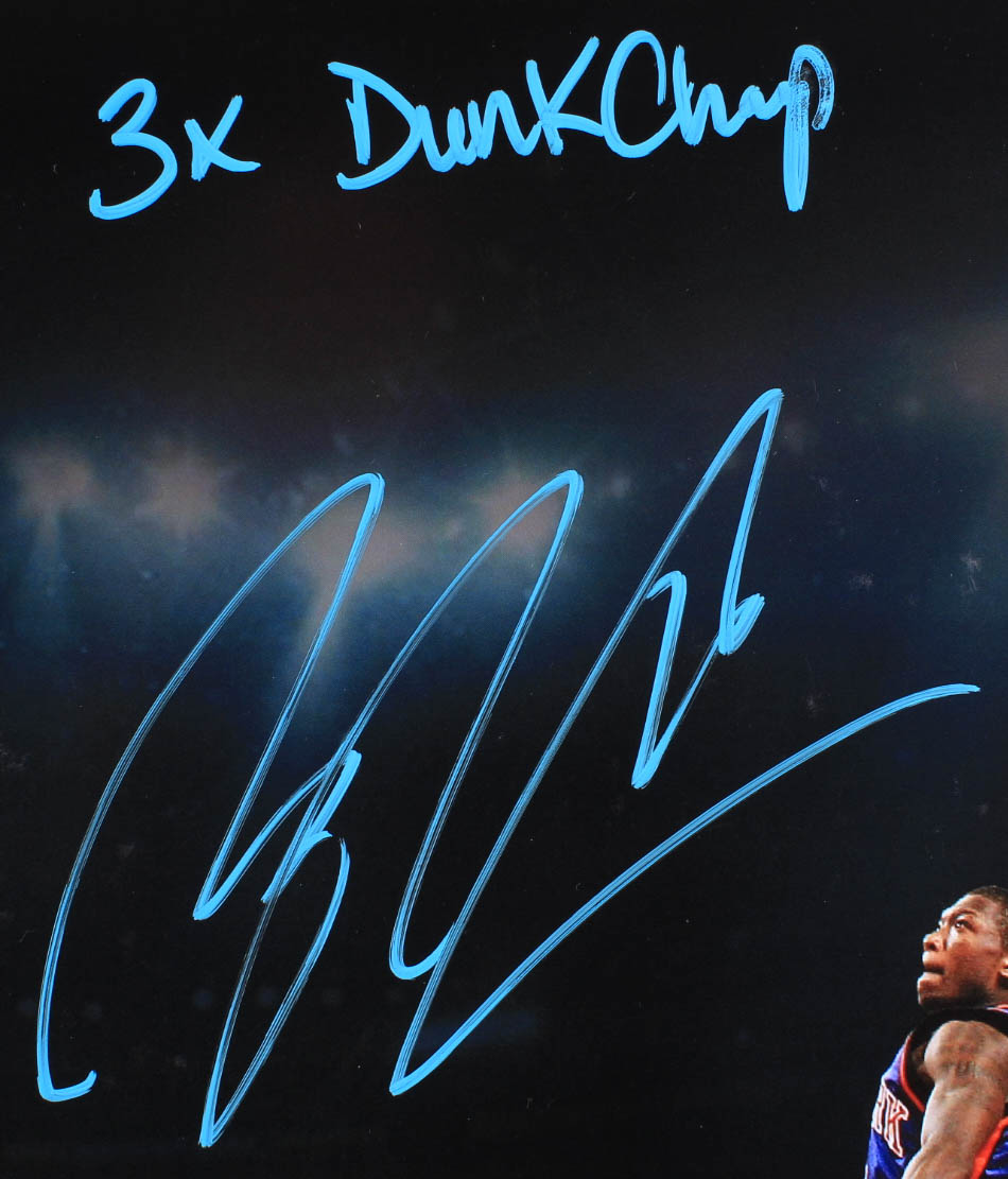 Nate Robinson Signed Knicks 16x20 Photo Inscribed "3x Dunk Champ" (Beckett COA) at PristineAuction.com Nate Robinson Signed Knicks 16x20 Photo Inscribed "3x Dunk Champ" (Beckett COA) at PristineAuction.com