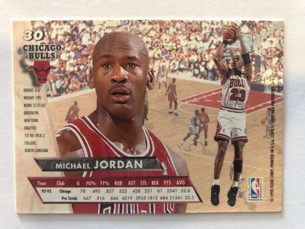 93 94 fleer ultra michael jordan 30