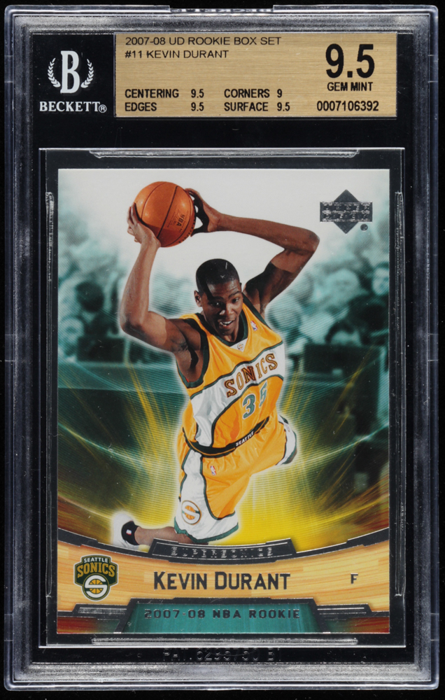 2007 kevin durant rookie card upper deck