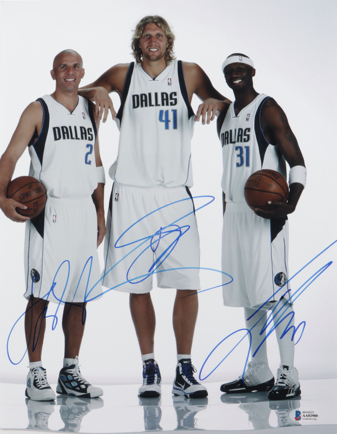 Jason Kidd, Dirk Nowitzki & Jason Terry Signed Mavericks 11x14 Photo (Beckett LOA) (See Description) at PristineAuction.com Jason Kidd, Dirk Nowitzki & Jason Terry Signed Mavericks 11x14 Photo (Beckett LOA) (See Description) at PristineAuction.com